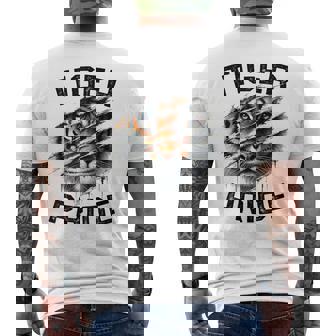 Tiger Pride Retro Vintage Tiger School Sports Team Men's T-shirt Back Print | Seseable UK