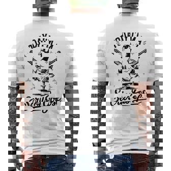 Today I'm A Serious Goose Lovers Goose With Gun Men's T-shirt Back Print - Monsterry