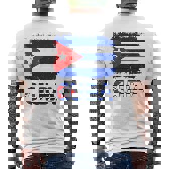 Toddler White Cuban La Cubanita Cuba Flag Hispanic Heritage Men's T-shirt Back Print - Seseable