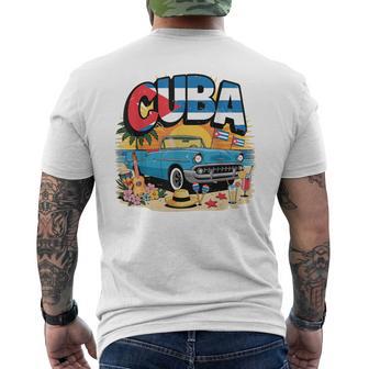 Toddler White Cuban La Cubanita Cuba Flag Hispanic Heritage Men's T-shirt Back Print - Thegiftio UK