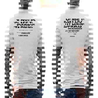 Told Myself To Stop Drinking Joke Men's T-shirt Back Print - Monsterry
