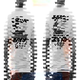 Toonces 自動車教習所 エスト 伝説の運転 猫 面白い メンズTシャツ バックプリント - Kawaiitshirt