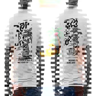 Tropic Like It's Hot パイナップル サマーサングラス ビーチ メンズTシャツ バックプリント - Kawaiitshirt