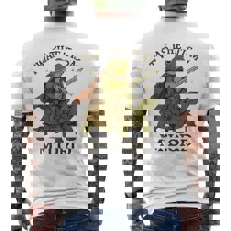 Twas The Tism M Lord Vintage Frog Graphic Autism Men's T-shirt Back Print | Mazezy