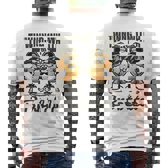 Twinning With My Bro Potato Twin Brothers Best Friend Men's T-shirt Back Print | Seseable CA