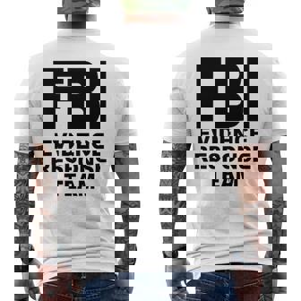 Uniforme De L'équipe De Réponse Des Preuves Du Fbi T-shirt imprimé au dos - Cadeauxyz