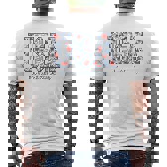 Usa But In A Liberal Way 4Th Of July Feminist Women's Rights Men's T-shirt Back Print | Mazezy