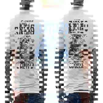 Viaje Del Camino Deantiago Compostela Experiencia Espiritual Camiseta Hombre Estampado Espalda - Regaloses