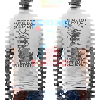 Vintage Bitches Love Independence 4Th Of July Cocktail Men's T-shirt Back Print - Thegiftio UK