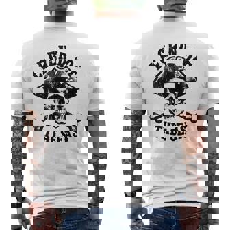 Vintage De Calavera De Capitán Pirata Huesos Cruzados Y Calaveras Camiseta Hombre Estampado Espalda - Regaloses