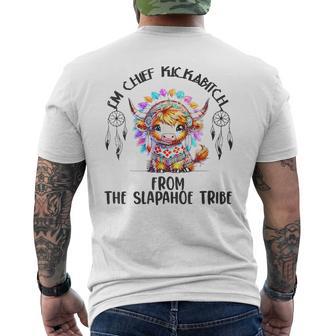 Vintage I'm Chief Kickabitch From The Slapahoe Tribe Men's T-shirt Back Print - Thegiftio UK