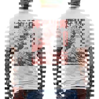 Vintage Ukiyo-E Japonés La Gran Ola De Kanagawa Hokusai Camiseta Hombre Estampado Espalda - Regaloses