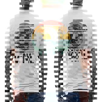 Vinyl Turntable Records Music Lp Djintageun レコードプレーヤー メンズTシャツ バックプリント - Kawaiitshirt