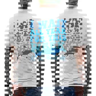 I Wait All Year For This Week Shark Lover 2025 Ocean Men's T-shirt Back Print | Mazezy