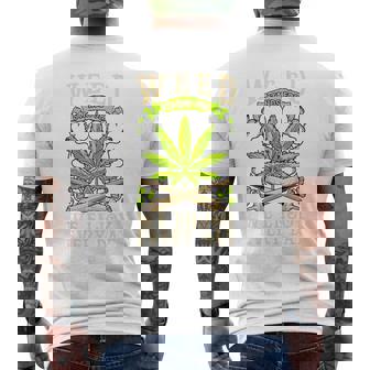 Weed We Enjoy Every Day メンズTシャツ バックプリント - Kawaiitshirt