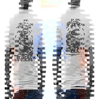 Weird Teachers Build Character Appreciation Raccoon Men's T-shirt Back Print - Monsterry