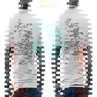 Welcome To America's Gulf Vintage Beach Gulf Of Usa Men's T-shirt Back Print - Thegiftio
