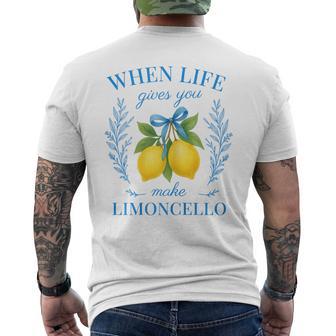Wenn Das Leben Dir Zitronen Gibt Mach Limoncello Amalfi Italien T-Shirt mit Rückendruck - Geschenkecke