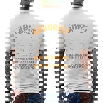 Yes I'm An Arborist Arboricultureアーボリスト 長袖tシャツ メンズTシャツ バックプリント - Kawaiitshirt