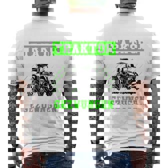 Zum Traktor Fahren Geboren Zurchule Gezwungen T-Shirt mit Rückendruck - Seseable