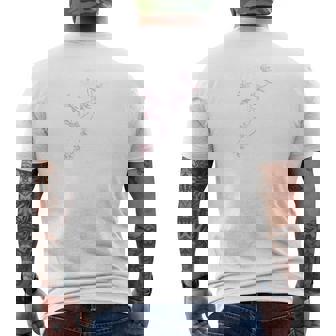 「桜／とほかみえみため 白文字」 言霊 ホツマ文字 ヲシテ文字 とほかみえひため 桜 神社 開運 お守り バックプリント メンズTシャツ バックプリント - Kawaiitshirt