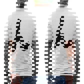 【ん】ひらがな 一文字 可愛い 日本語 面白い おもしろ ネタ 筆文字 平仮名 五十音 文字 かっこいい ウケ狙い 毛筆 メンズTシャツ バックプリント - Kawaiitshirt