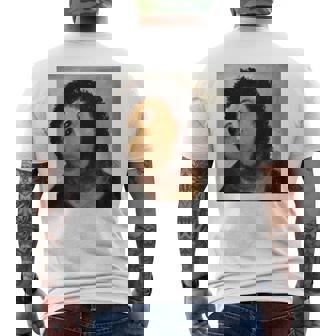 【キリスト画】おばあさんが勝手に修復した教会の壁画が人気爆発 長袖tシャツ メンズTシャツ バックプリント - Kawaiitshirt