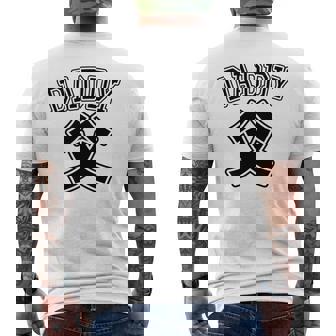 【バックプリント・背中側】お父さん Daddy 父親 パパ《チームユニフォーム風》父の日 面白い 長袖tシャツ メンズTシャツ バックプリント - Kawaiitshirt