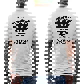 【バックプリント・背中側】アシデス Asides 足です。【変なデザイン屋さん】スポーツ ブランド パロディ 面白 メンズTシャツ バックプリント - Kawaiitshirt