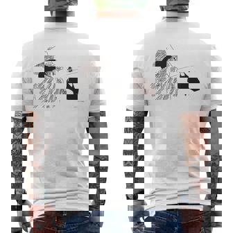 【映画】クレヨンしんちゃん 嵐を呼ぶ 夕陽のカスカベボーイズ コミックタッチ モノクロ メンズTシャツ バックプリント - Kawaiitshirt