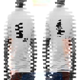 あなたを見ている 長袖tシャツ メンズTシャツ バックプリント - Kawaiitshirt