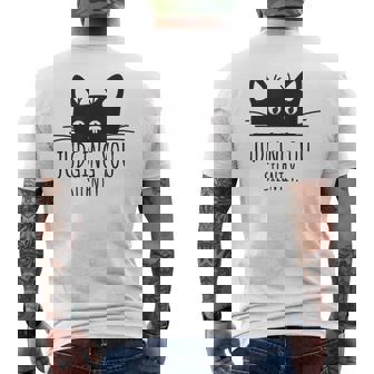 あなたを静かに判断します メンズTシャツ バックプリント - Kawaiitshirt