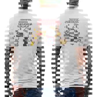 うさまる ベジまるシェ メンズTシャツ バックプリント - Kawaiitshirt