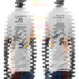 うさまる ベジまるシェ ロゴ付 メンズTシャツ バックプリント - Kawaiitshirt