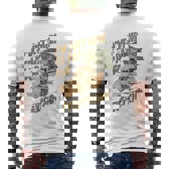 おもしろいママとパパが払うもの全部払うためにここに来たんだ メンズTシャツ バックプリント - Kawaiitshirt