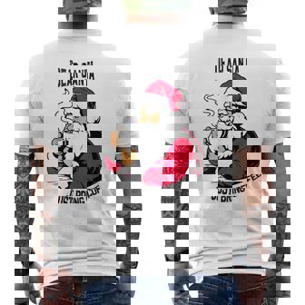 おもしろい親愛なるサンタさん、コーヒーを持ってきてクリスマスクリスマス メンズTシャツ バックプリント - Kawaiitshirt