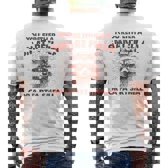 お前は利口なやつかおなら臭いのどっちかだ メンズTシャツ バックプリント - Kawaiitshirt