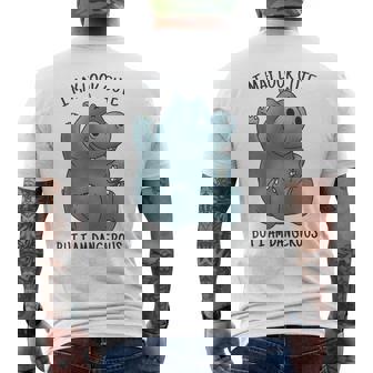 かわいいグレーカバ メンズTシャツ バックプリント - Kawaiitshirt