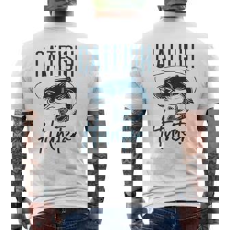 かわいいナマズハンターデザイン ナマズ農家へのギフトアイデア メンズTシャツ バックプリント - Kawaiitshirt