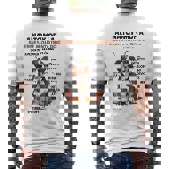 かわいい犬の説明 バーニーズ・マウンテン・ドッグの解剖学 メンズTシャツ バックプリント - Kawaiitshirt