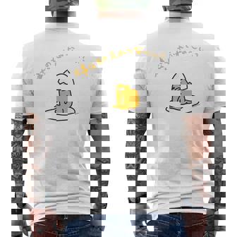 ぐでたま 大事なもの忘れてな〜い？ ライトカラー メンズTシャツ バックプリント - Kawaiitshirt