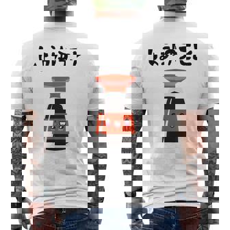 しょうゆうこと ネタ ダジャレ おやじギャグ 醤油 ギャグ ダジャレ好き ツッコミ 鉄板ネタ おもしろ メンズTシャツ バックプリント - Kawaiitshirt