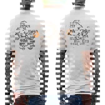 ねこぺん日和 いかがですか メンズTシャツ バックプリント - Kawaiitshirt