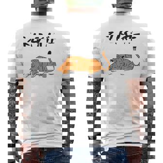 ねむタイガー ネタ ダジャレ おやじギャグ お笑い ギャグ ダジャレ好き ツッコミ 虎 動物好き おもしろ メンズTシャツ バックプリント - Kawaiitshirt