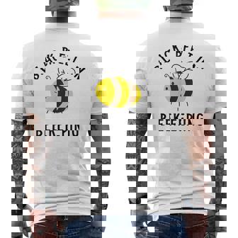 はちみつ養蜂 アイロニックビーキーパーハニー メンズTシャツ バックプリント - Kawaiitshirt