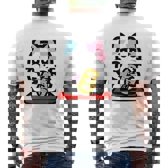 びーえするるる【Bsテレ東公式】まねきねこイラストtシャツ（10色） メンズTシャツ バックプリント - Kawaiitshirt