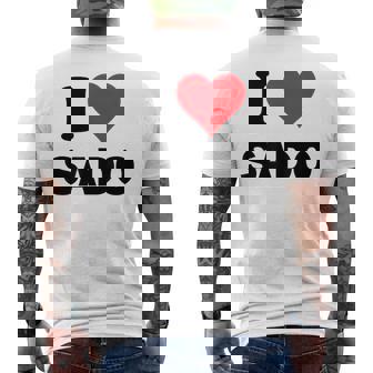 アイハート 佐渡ジャパンラブ 日本土産 メンズTシャツ バックプリント - Kawaiitshirt