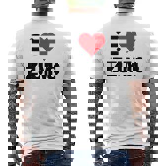 アイハート 出雲ジャパン ラブ 日本土産 メンズTシャツ バックプリント - Kawaiitshirt