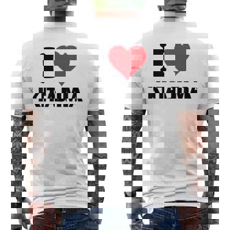 アイハート 北島 Japan Love 日本土産 メンズTシャツ バックプリント - Kawaiitshirt