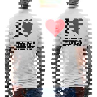 アイハート 江別 Japan Love 日本土産 メンズTシャツ バックプリント - Kawaiitshirt